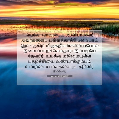 Picture 07 - ஏசாயா 63:14 TAMIRV - யெகோவாவுடைய - Bible Verse Picture