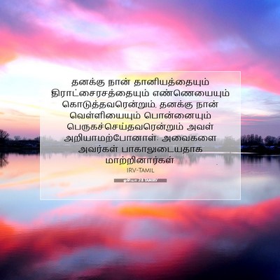 Picture 07 - ஓசியா 2:8 TAMIRV - தனக்கு நான் - Bible Verse Picture
