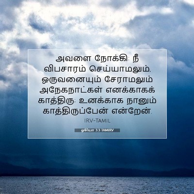 Picture 07 - ஓசியா 3:3 TAMIRV - அவளை நோக்கி: நீ - Bible Verse Picture