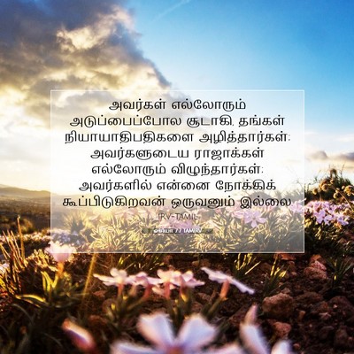 Picture 07 - ஓசியா 7:7 TAMIRV - அவர்கள் எல்லோரும் - Bible Verse Picture