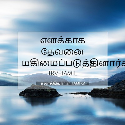 Picture 07 - கலாத்தியர் 1:24 TAMIRV - எனக்காக தேவனை - Bible Verse Picture