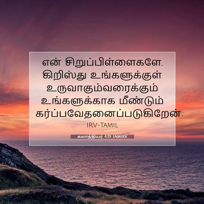 Picture 07 - கலாத்தியர் 4:19 TAMIRV - என் - Bible Verse Picture