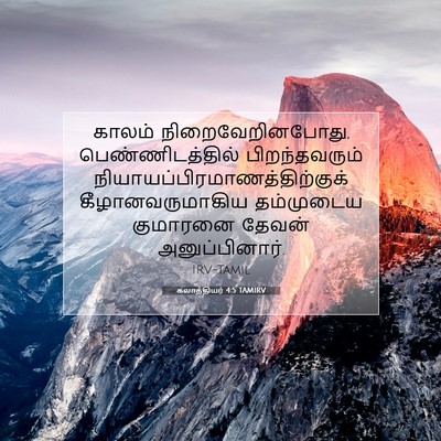 Picture 07 - கலாத்தியர் 4:5 TAMIRV - காலம் - Bible Verse Picture