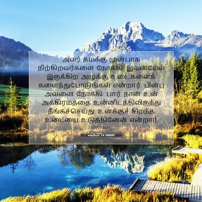 Picture 07 - சகரியா 3:4 TAMIRV - அவர் தமக்கு - Bible Verse Picture