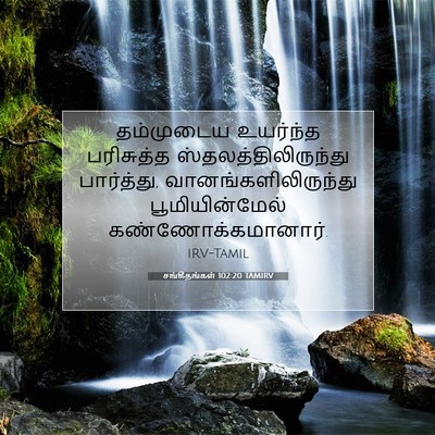 Picture 07 - சங்கீதங்கள் 102:20 TAMIRV - தம்முடைய உயர்ந்த - Bible Verse Picture