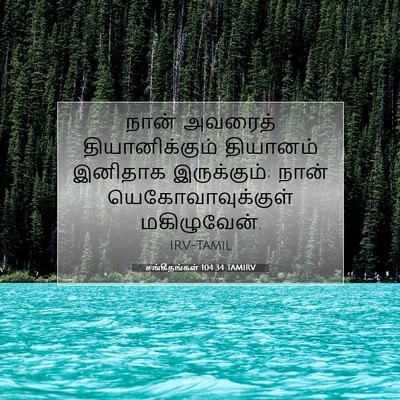 Picture 07 - சங்கீதங்கள் 104:34 TAMIRV - நான் அவரைத் - Bible Verse Picture