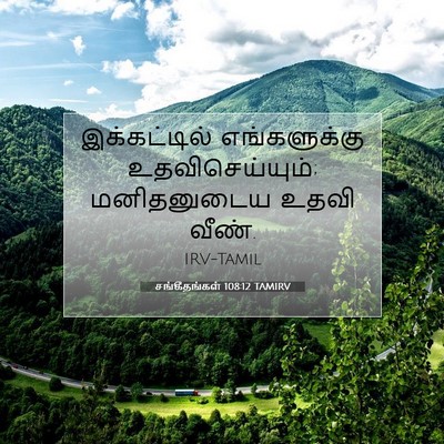Picture 07 - சங்கீதங்கள் 108:12 TAMIRV - இக்கட்டில் - Bible Verse Picture