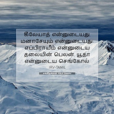 Picture 07 - சங்கீதங்கள் 108:8 TAMIRV - கீலேயாத் - Bible Verse Picture