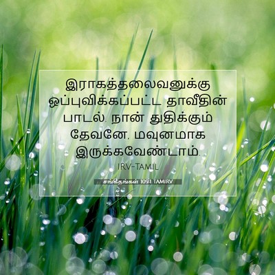 Picture 07 - சங்கீதங்கள் 109:1 TAMIRV - இராகத்தலைவனுக்கு - Bible Verse Picture