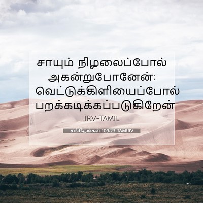 Picture 07 - சங்கீதங்கள் 109:23 TAMIRV - சாயும் - Bible Verse Picture
