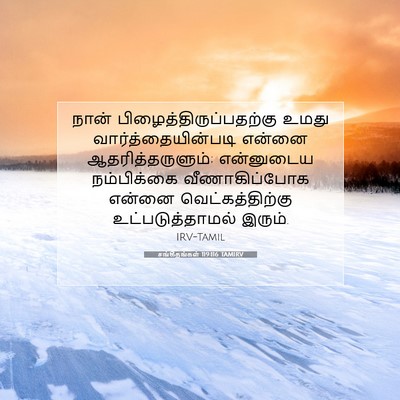 Picture 07 - சங்கீதங்கள் 119:116 TAMIRV - நான் - Bible Verse Picture