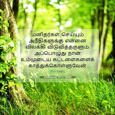 Picture 07 - சங்கீதங்கள் 119:134 TAMIRV - மனிதர்கள் - Bible Verse Picture