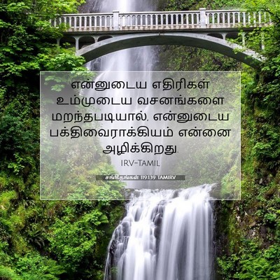 Picture 07 - சங்கீதங்கள் 119:139 TAMIRV - என்னுடைய எதிரிகள் - Bible Verse Picture