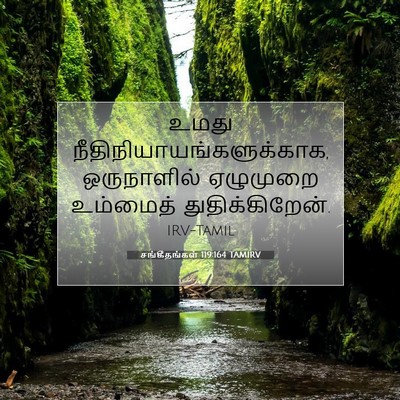 Picture 07 - சங்கீதங்கள் 119:164 TAMIRV - உமது - Bible Verse Picture