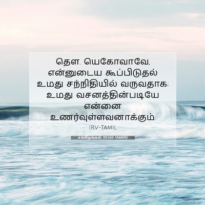 Picture 07 - சங்கீதங்கள் 119:169 TAMIRV - தெள. யெகோவாவே, - Bible Verse Picture