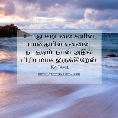 Picture 07 - சங்கீதங்கள் 119:35 TAMIRV - உமது கற்பனைகளின் - Bible Verse Picture