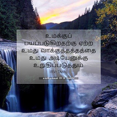 Picture 07 - சங்கீதங்கள் 119:38 TAMIRV - உமக்குப் - Bible Verse Picture