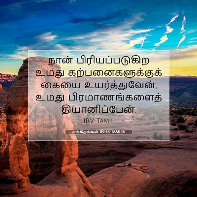 Picture 07 - சங்கீதங்கள் 119:48 TAMIRV - நான் - Bible Verse Picture