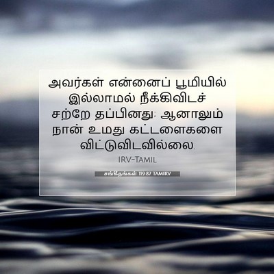 Picture 07 - சங்கீதங்கள் 119:87 TAMIRV - அவர்கள் என்னைப் - Bible Verse Picture