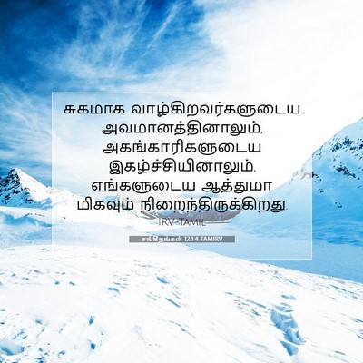 Picture 07 - சங்கீதங்கள் 123:4 TAMIRV - சுகமாக - Bible Verse Picture