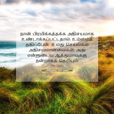 Picture 07 - சங்கீதங்கள் 139:14 TAMIRV - நான் - Bible Verse Picture