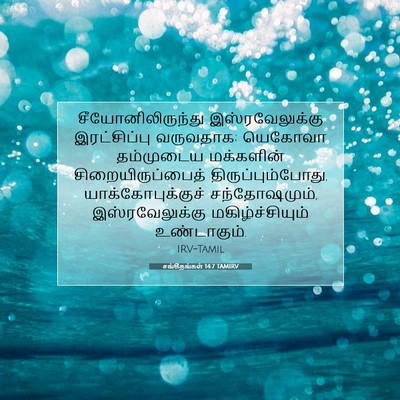 Picture 07 - சங்கீதங்கள் 14:7 TAMIRV - சீயோனிலிருந்து - Bible Verse Picture