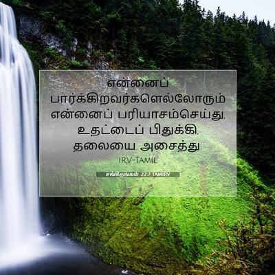 Picture 07 - சங்கீதங்கள் 22:7 TAMIRV - என்னைப் - Bible Verse Picture