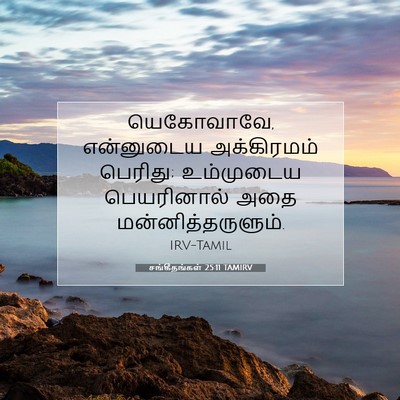 Picture 07 - சங்கீதங்கள் 25:11 TAMIRV - யெகோவாவே, - Bible Verse Picture