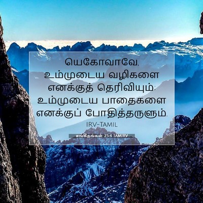 Picture 07 - சங்கீதங்கள் 25:4 TAMIRV - யெகோவாவே, - Bible Verse Picture