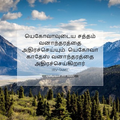 Picture 07 - சங்கீதங்கள் 29:8 TAMIRV - யெகோவாவுடைய - Bible Verse Picture