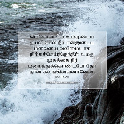 Picture 07 - சங்கீதங்கள் 30:7 TAMIRV - யெகோவாவே, - Bible Verse Picture