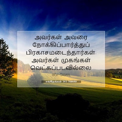 Picture 07 - சங்கீதங்கள் 34:5 TAMIRV - அவர்கள் அவரை - Bible Verse Picture