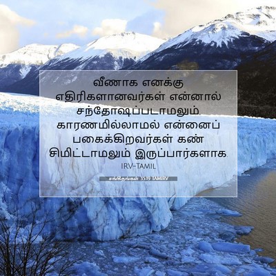 Picture 07 - சங்கீதங்கள் 35:19 TAMIRV - வீணாக எனக்கு - Bible Verse Picture