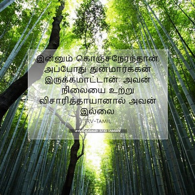 Picture 07 - சங்கீதங்கள் 37:10 TAMIRV - இன்னும் - Bible Verse Picture