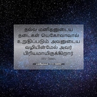 Picture 07 - சங்கீதங்கள் 37:23 TAMIRV - நல்ல மனிதனுடைய - Bible Verse Picture