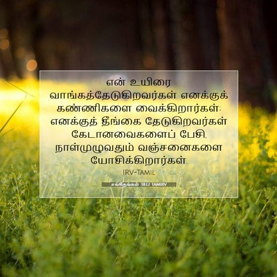 Picture 07 - சங்கீதங்கள் 38:12 TAMIRV - என் உயிரை - Bible Verse Picture
