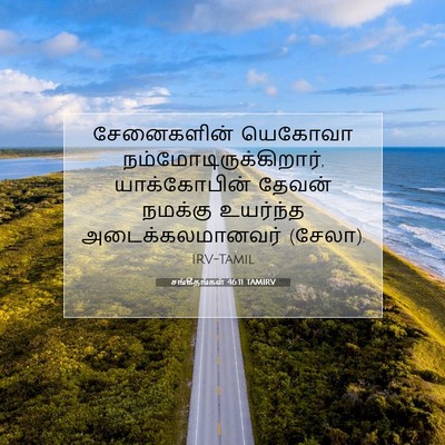 Picture 07 - சங்கீதங்கள் 46:11 TAMIRV - சேனைகளின் யெகோவா - Bible Verse Picture
