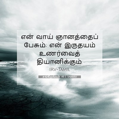 Picture 07 - சங்கீதங்கள் 49:3 TAMIRV - என் வாய் - Bible Verse Picture