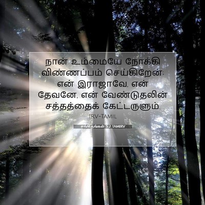 Picture 07 - சங்கீதங்கள் 5:2 TAMIRV - நான் உம்மையே - Bible Verse Picture