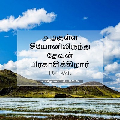 Picture 07 - சங்கீதங்கள் 50:2 TAMIRV - அழகுள்ள - Bible Verse Picture