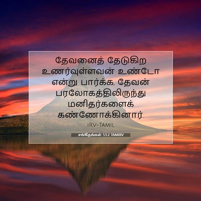 Picture 07 - சங்கீதங்கள் 53:2 TAMIRV - தேவனைத் தேடுகிற - Bible Verse Picture