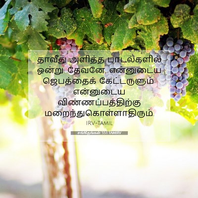 Picture 07 - சங்கீதங்கள் 55:1 TAMIRV - தாவீது அளித்த - Bible Verse Picture