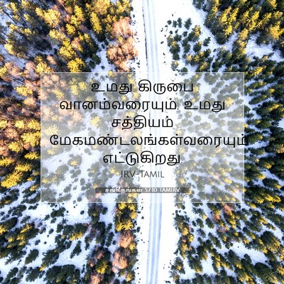 Picture 07 - சங்கீதங்கள் 57:10 TAMIRV - உமது கிருபை - Bible Verse Picture