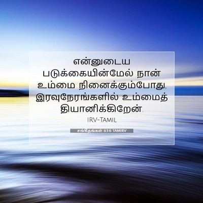 Picture 07 - சங்கீதங்கள் 63:6 TAMIRV - என்னுடைய - Bible Verse Picture