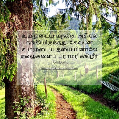 Picture 07 - சங்கீதங்கள் 68:10 TAMIRV - உம்முடைய மந்தை - Bible Verse Picture