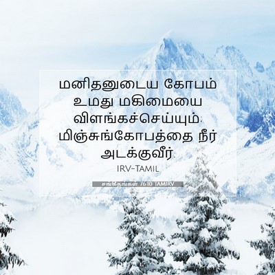 Picture 07 - சங்கீதங்கள் 76:10 TAMIRV - மனிதனுடைய கோபம் - Bible Verse Picture
