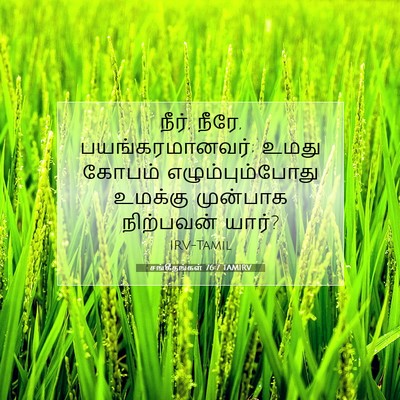 Picture 07 - சங்கீதங்கள் 76:7 TAMIRV - நீர், நீரே, - Bible Verse Picture