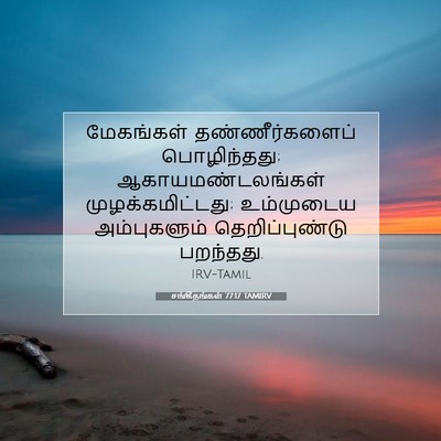 Picture 07 - சங்கீதங்கள் 77:17 TAMIRV - மேகங்கள் - Bible Verse Picture
