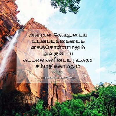 Picture 07 - சங்கீதங்கள் 78:10 TAMIRV - அவர்கள் தேவனுடைய - Bible Verse Picture