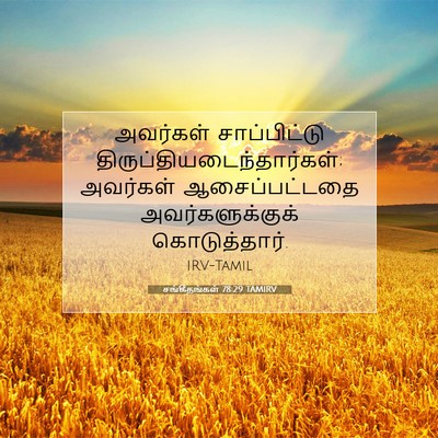 Picture 07 - சங்கீதங்கள் 78:29 TAMIRV - அவர்கள் - Bible Verse Picture